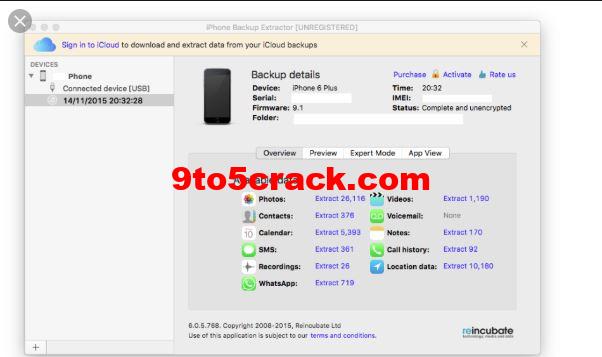 iPhone Backup Extractor 7.7.37 Crack for Mac Activation Keygen